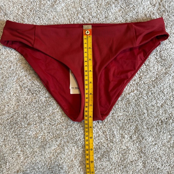Becca Fine Line American Bikini Bottom, Women's Small Adobe Color Brick Red NWT - Picture 8 of 8